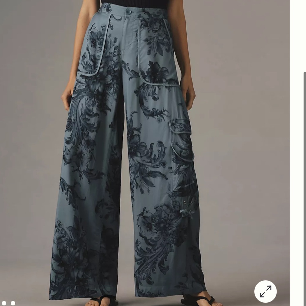 By Anthropologie Palazzo Utility Trousers